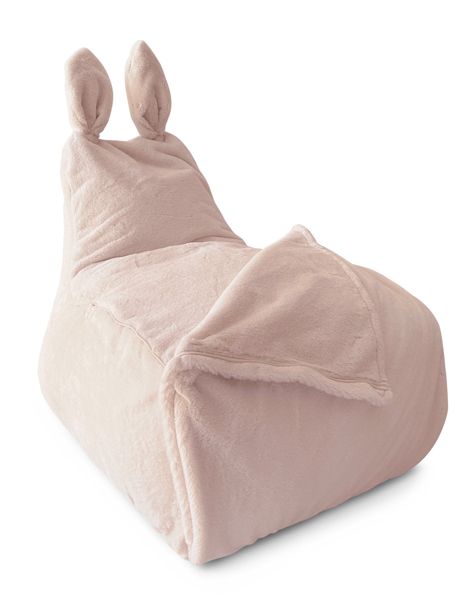 BUNNY L Bean Bag, Fur, Light Pink - Scandinavian Stories by Marton