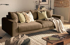 HELSINKI 4 - seater sofa/single bed, Exclusive Corduroy, Antracite, removable & washable - Scandinavian Stories by Marton