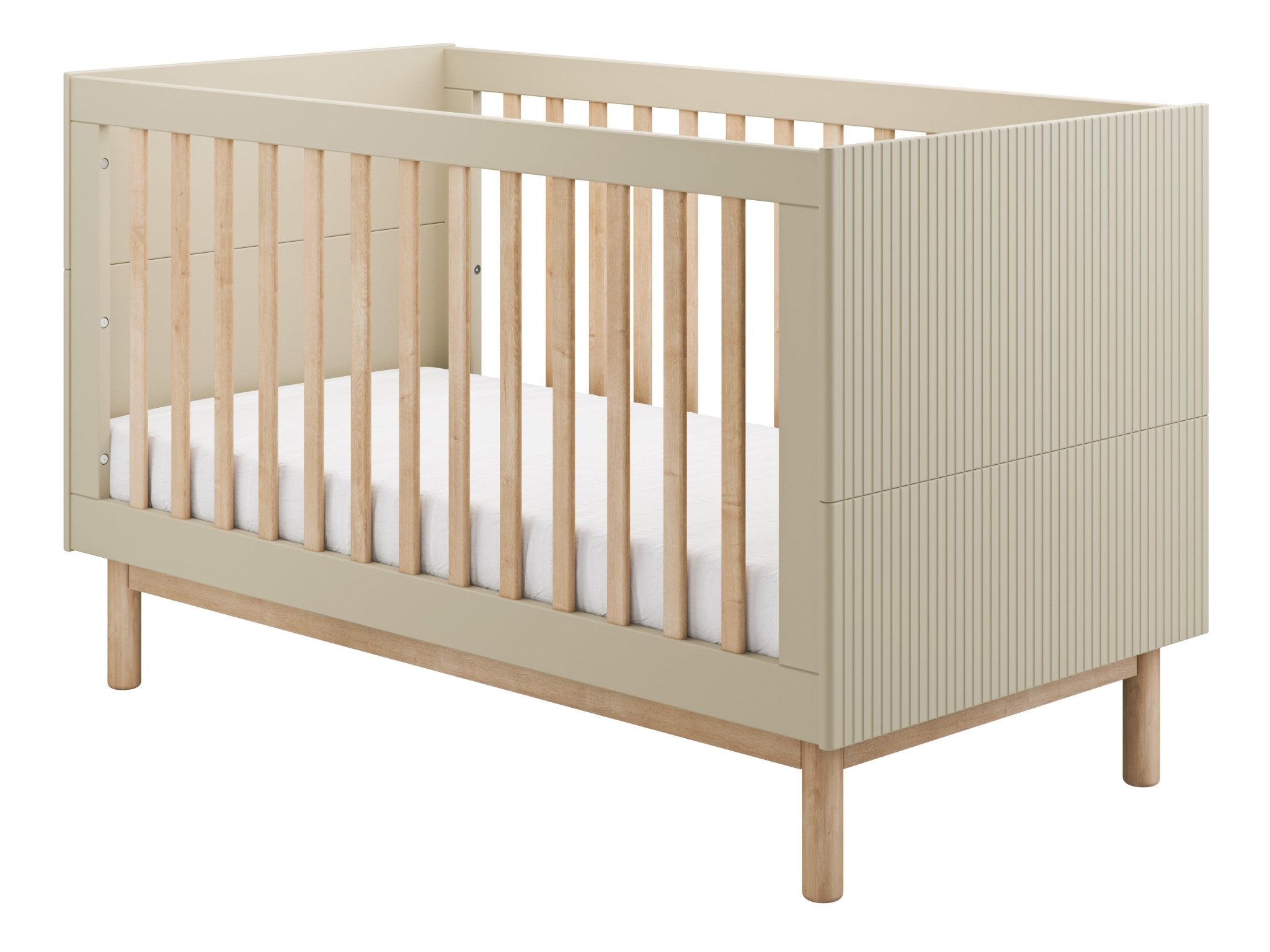 Maja Bed/Cot 3, growing functions 140x 70 cm Champagne color - Scandinavian Stories by Marton