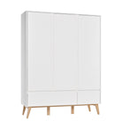 Saga 3-door wardrobe + 2 drawer wardrobe White color - Scandinavian Stories by Marton
