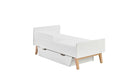 Saga Bed/Cot, Safety rail White color - Scandinavian Stories by Marton