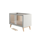 Saga Cot, 2 growing functions 120x 60 cm Grey color - Scandinavian Stories by Marton