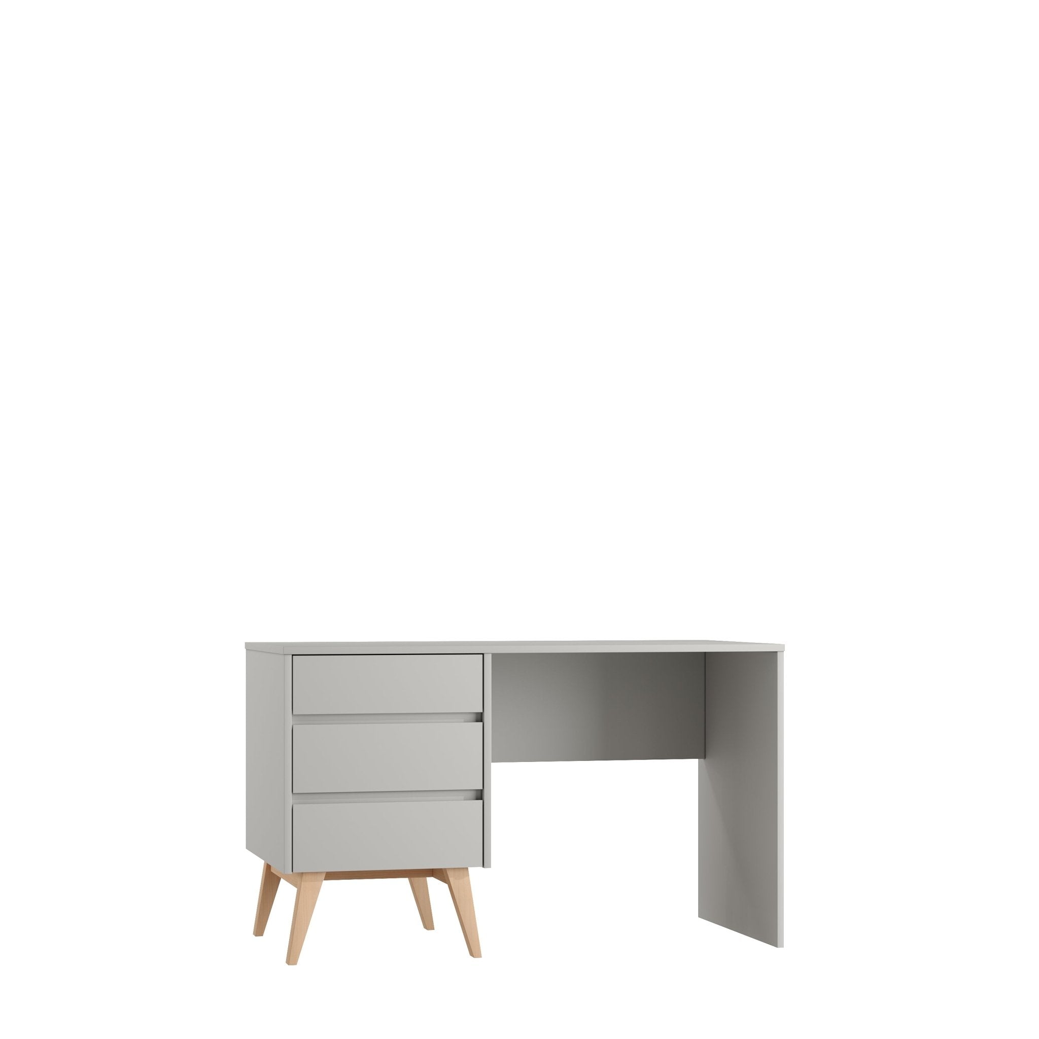 Saga desk + 3 drawer, Grey color - Scandinavian Stories by Marton