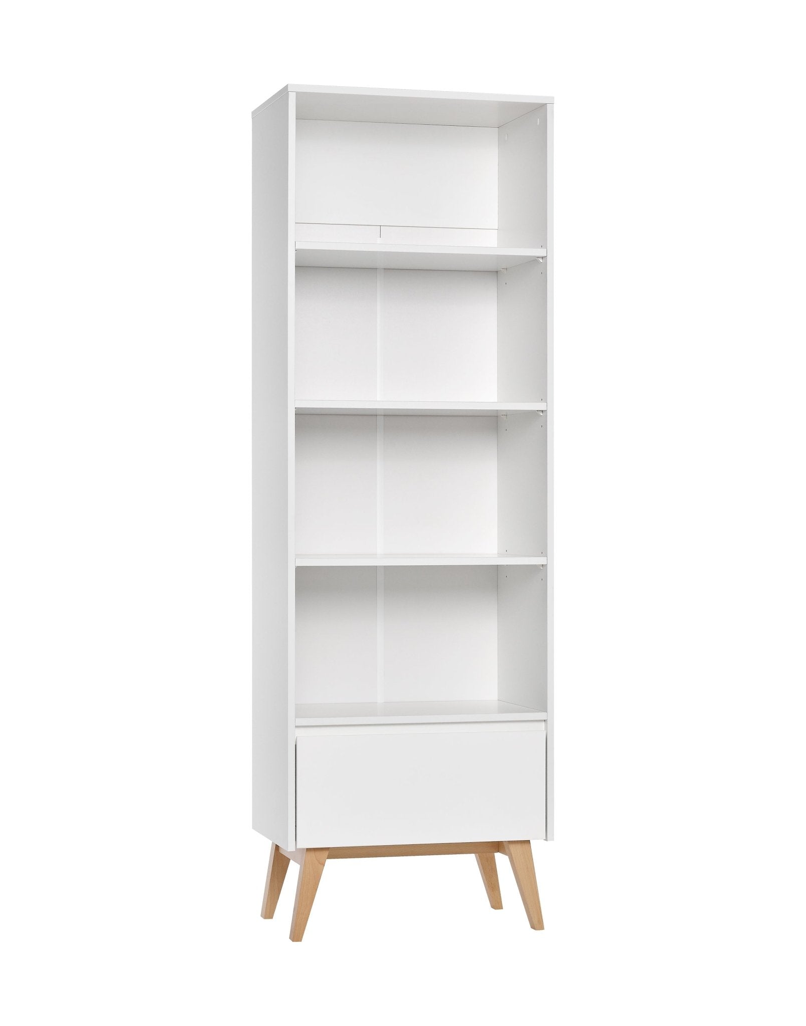 Saga High bookcase + 1 drawer White color - Scandinavian Stories by Marton