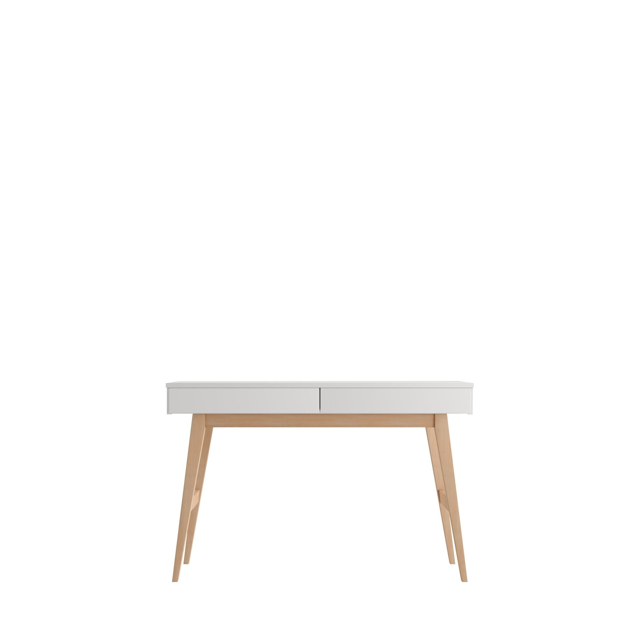 Saga high desk + 2 drawer, White color - Scandinavian Stories by Marton