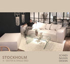 STOCKHOLM 4 - seater sofa/single bed Exclusive Corduroy Mole removable & washable cover - Scandinavian Stories by Marton