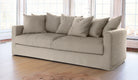 ALMA 3-seater Sofa, Corduroy, Sand, removable & washable covers - Scandinavian Stories by Marton
