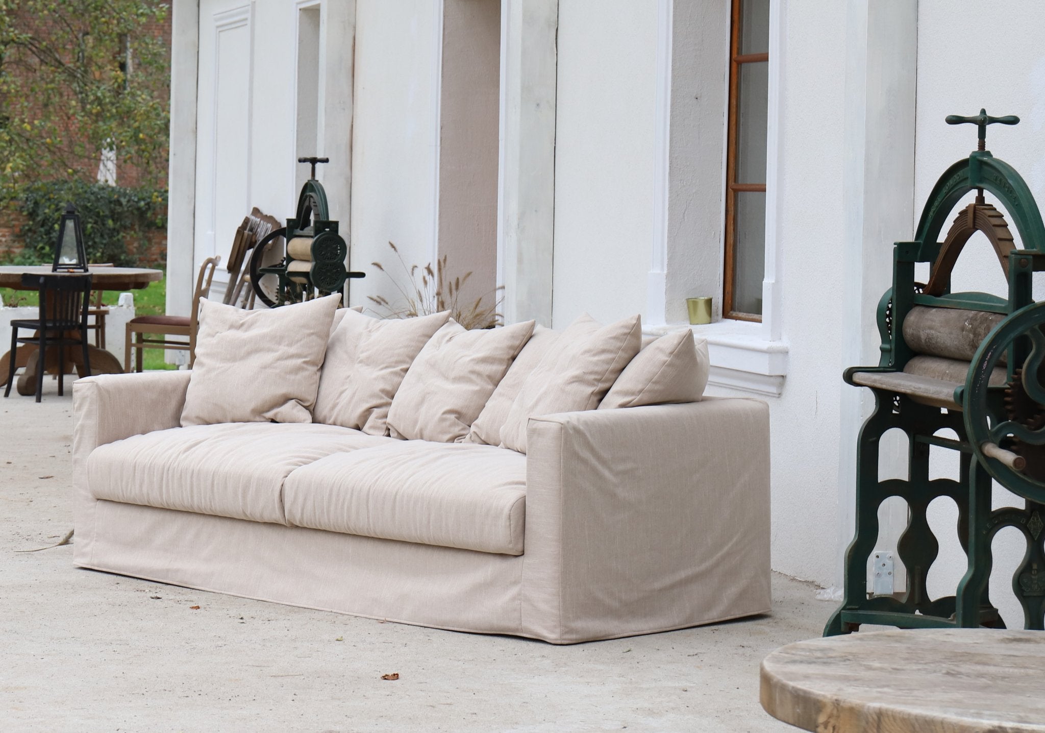 ALMA 3-seater Sofa, Corduroy, Sand, removable & washable covers - Scandinavian Stories by Marton