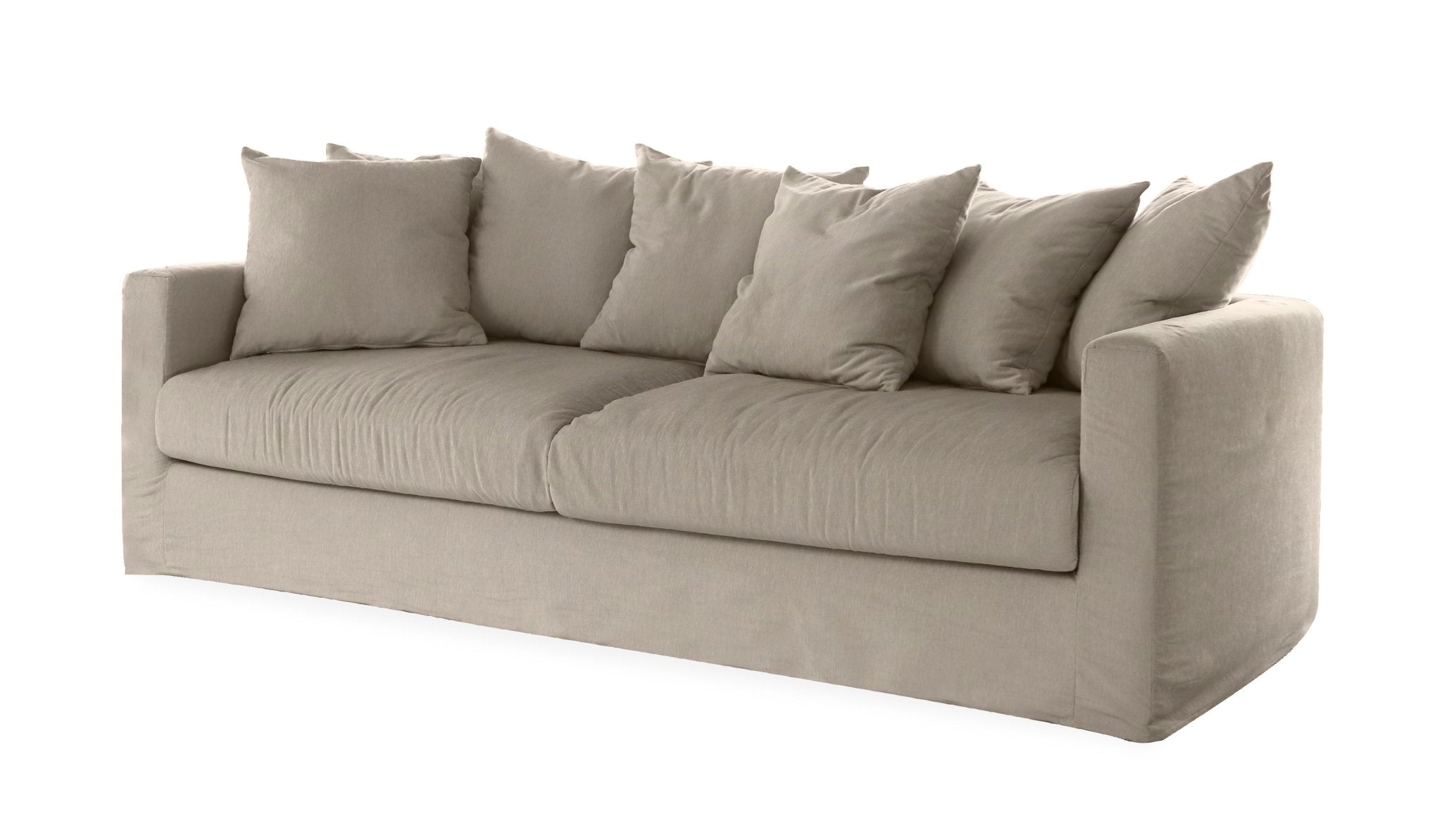 ALMA 3-seater Sofa, Corduroy, Sand, removable & washable covers - Scandinavian Stories by Marton