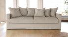 ALMA 3-seater Sofa, Corduroy, Sand, removable & washable covers - Scandinavian Stories by Marton