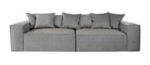 ASTRID 4-seater Sofa, exclusive Corduroy, Concrete, removable & washable covers - Scandinavian Stories by Marton