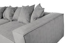 ASTRID 4-seater Sofa, exclusive Corduroy, Concrete, removable & washable covers - Scandinavian Stories by Marton