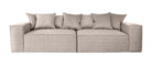 ASTRID 4-seater Sofa, exclusive Corduroy, Mole, removable & washable covers - Scandinavian Stories by Marton