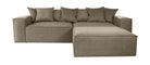 ASTRID L-shaped Sofa, exclusive Corduroy, Mole, removable & washable covers - Scandinavian Stories by Marton