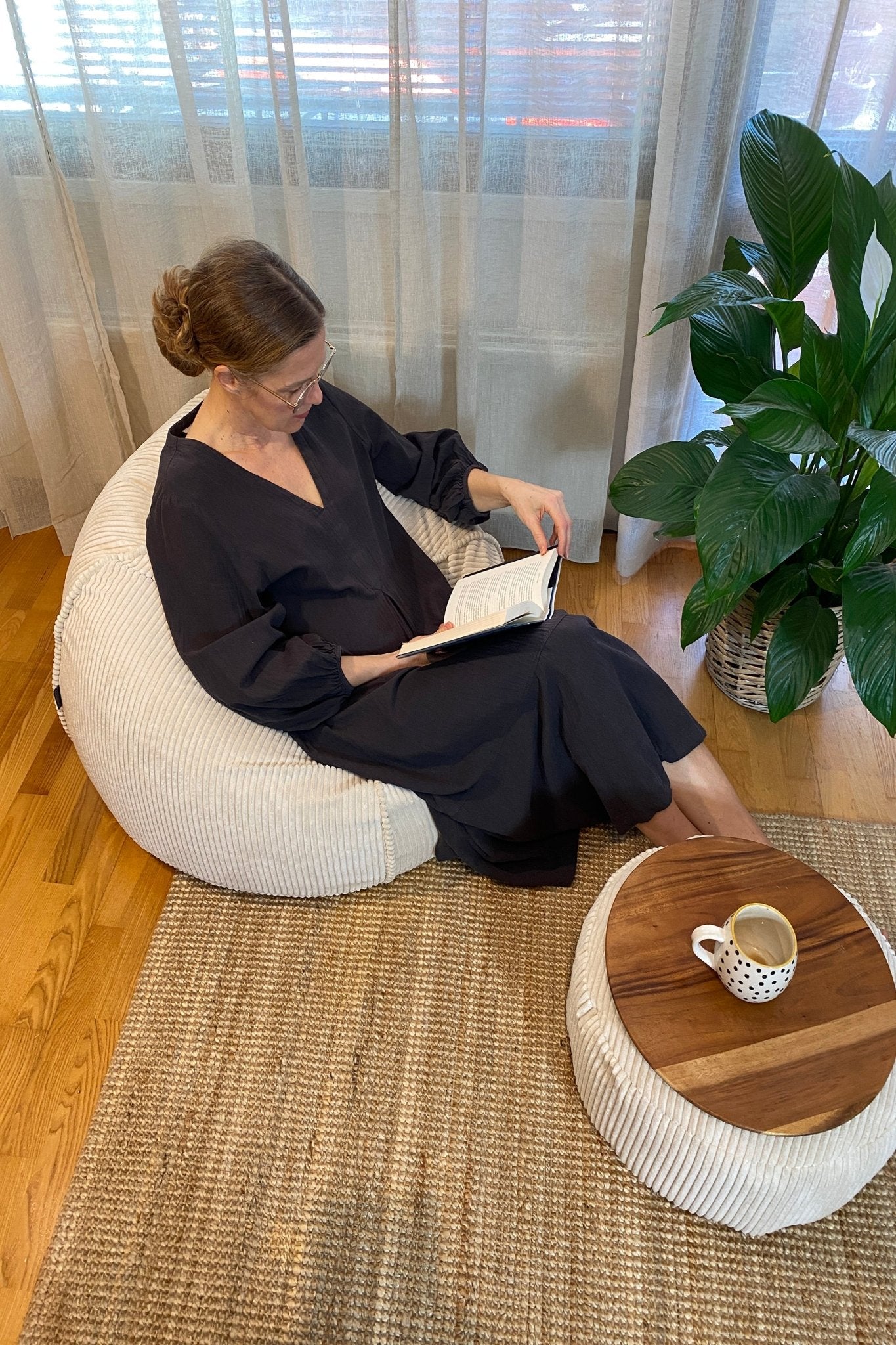 CHILLAX M Bean Bag, Corduroy - Scandinavian Stories by Marton