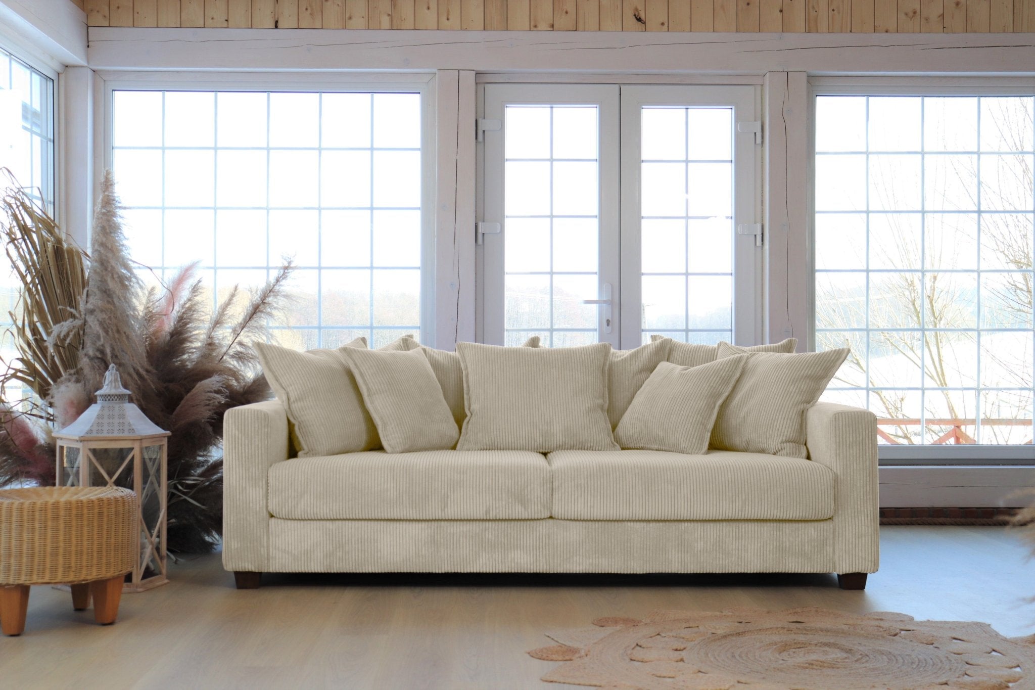 ELSA 3-seater sofa Cream removable & washable covers. - Scandinavian Stories by Marton