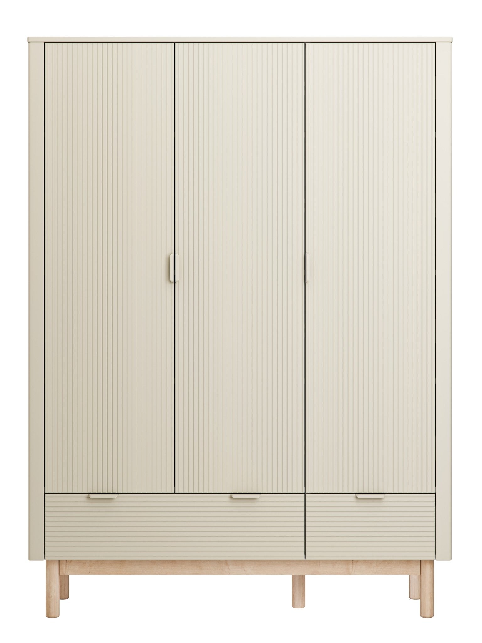 Maja 3-door wardrobe Champagne color - Scandinavian Stories by Marton