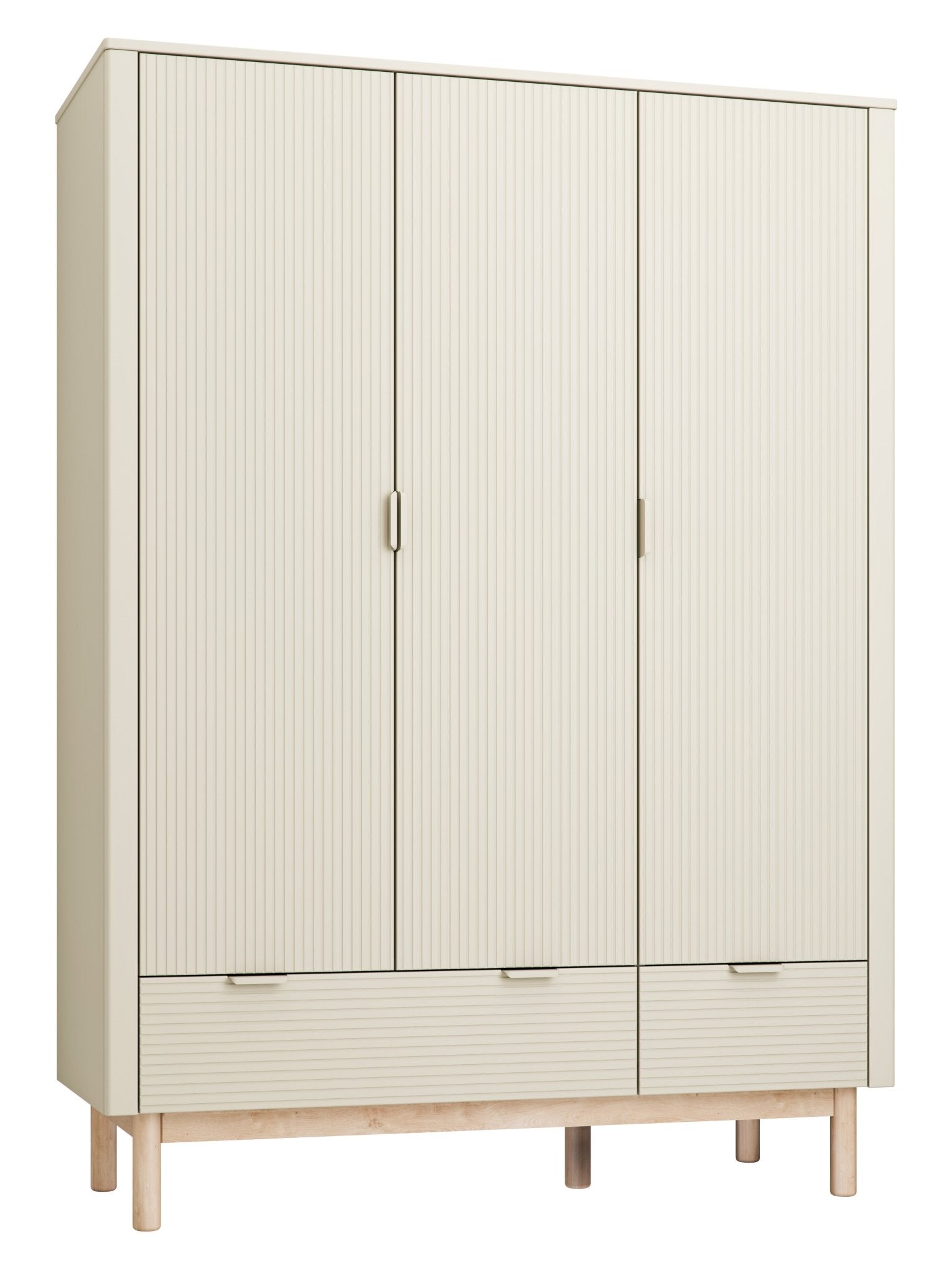 Maja 3-door wardrobe Champagne color - Scandinavian Stories by Marton