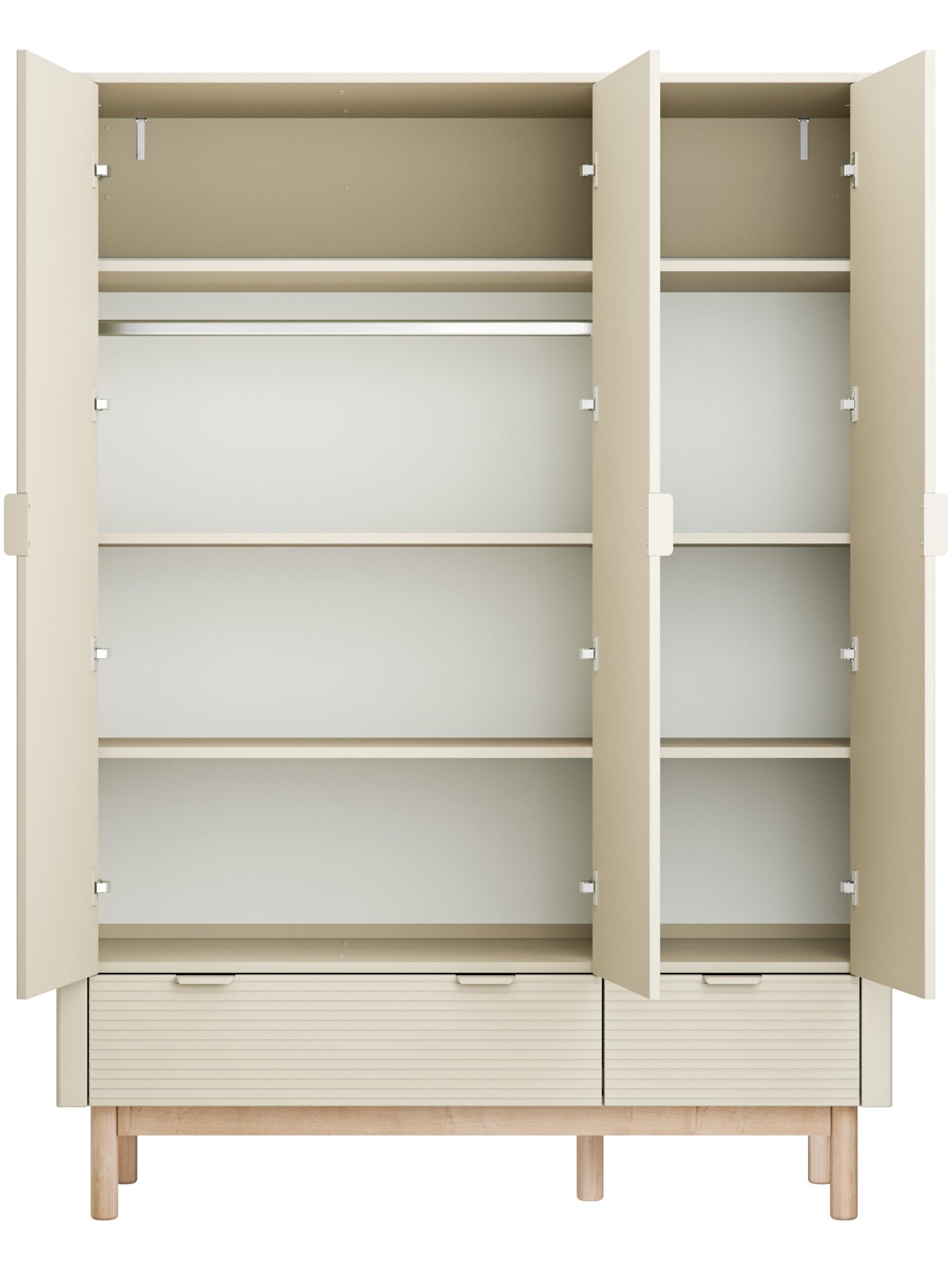 Maja 3-door wardrobe Champagne color - Scandinavian Stories by Marton