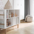 Maja Bookcase low, White color - Scandinavian Stories by Marton