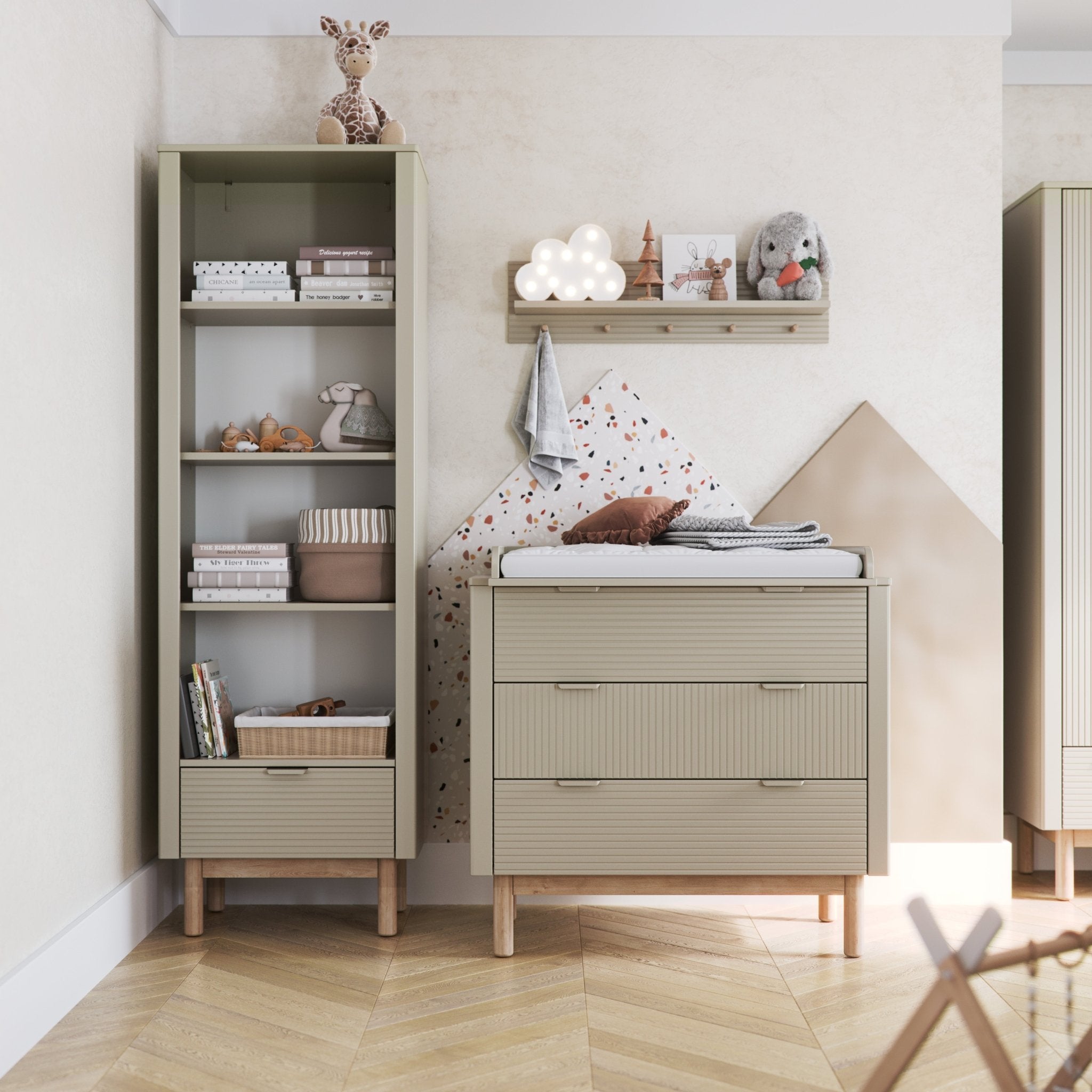 Maja changing unit Champagne color - Scandinavian Stories by Marton