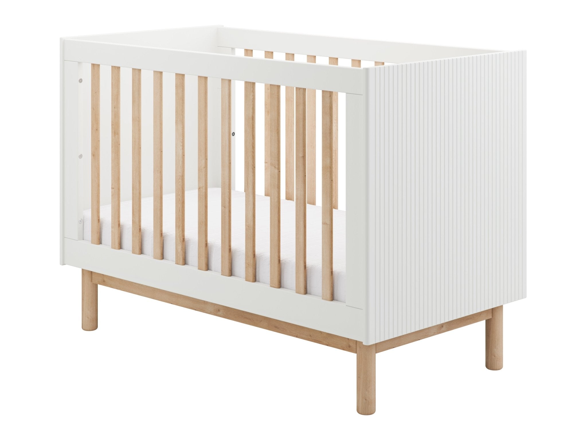 Maja Cot, 2 growing functions 120x 60 cm White color - Scandinavian Stories by Marton