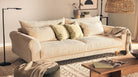 SELMA 4-seater sofa/sofa bed Corduroy, Cream removable & washable covers - Scandinavian Stories by Marton