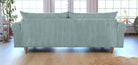 SELMA 4-seater sofa/sofa bed Corduroy, Dusty Blue, removable & washable covers - Scandinavian Stories by Marton