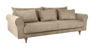 SELMA 4-seater sofa/sofa bed Corduroy, Nougat, removable & washable covers - Scandinavian Stories by Marton