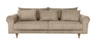 SELMA 4-seater sofa/sofa bed Corduroy, Nougat, removable & washable covers - Scandinavian Stories by Marton