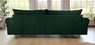 SELMA 4-seater sofa/sofa bed Exclusive Velvet, Moss Green, removable & washable covers - Scandinavian Stories by Marton