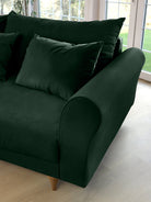 SELMA 4-seater sofa/sofa bed Exclusive Velvet, Moss Green, removable & washable covers - Scandinavian Stories by Marton