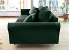 SELMA 4-seater sofa/sofa bed Exclusive Velvet, Moss Green, removable & washable covers - Scandinavian Stories by Marton