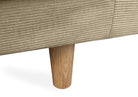 TOVE 4-seater sofa/sofa bed Exclusive Corduroy, Dark Beige removable & washable covers - Scandinavian Stories by Marton